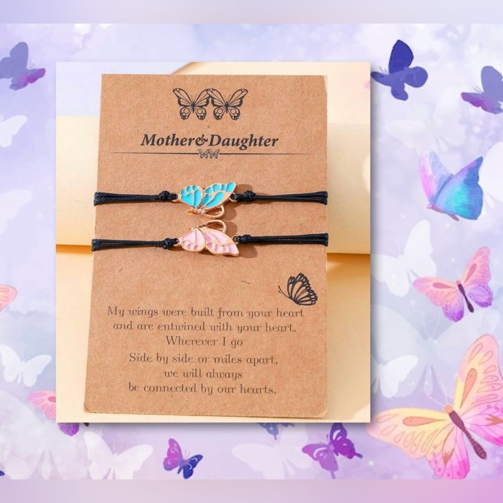 $3MOTHER AND DAUGHTER MAKE A WISH BRACELET SET. NEW. $3 WHEN BUNDLED WITH 3 OR M